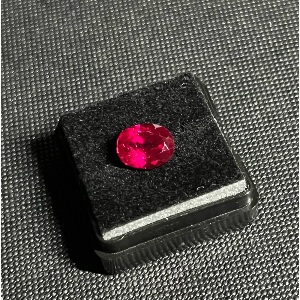 3.6 Carat Oval Cut Lab Created Ruby. Top Quality Lab Ruby.
